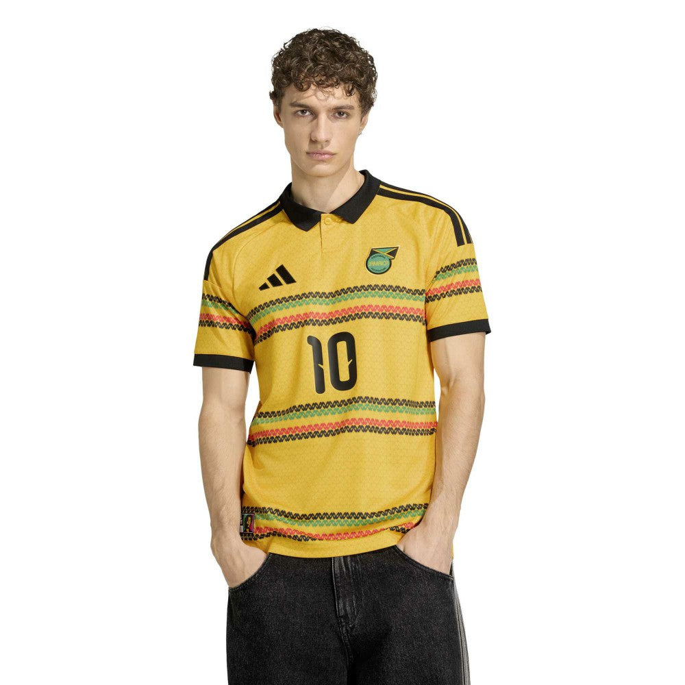Bob Marley Jamaica National Team 2026 Home Replica Jersey Yellow