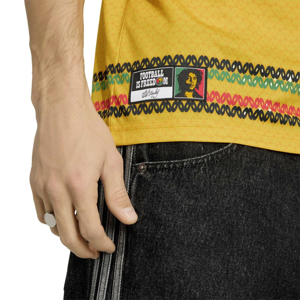 Bob Marley Jamaica National Team 2026 Home Replica Jersey Yellow