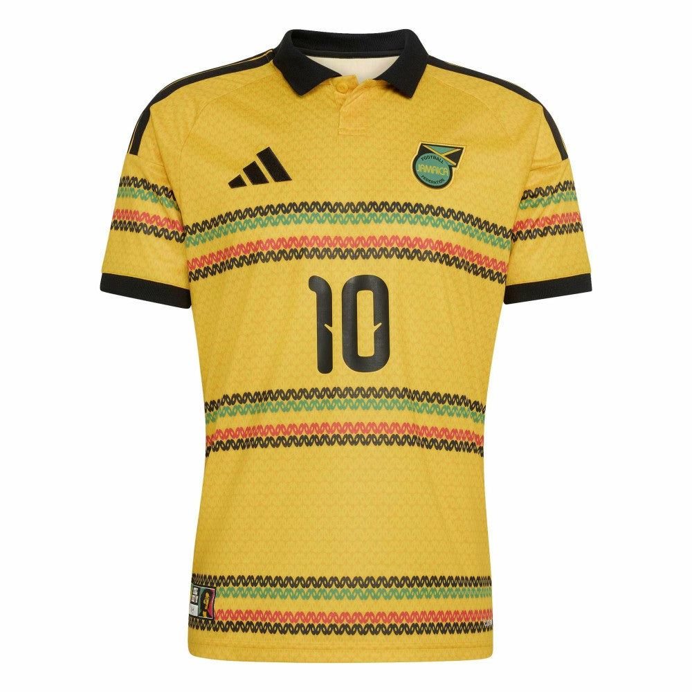 Bob Marley Jamaica National Team 2026 Home Replica Jersey Yellow