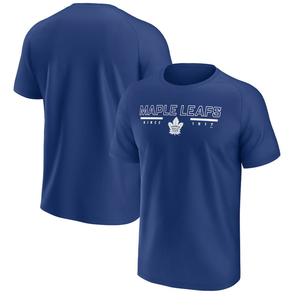 NHL Toronto Maple Leafs Fanatics Established Raglan T-Shirt - Blue