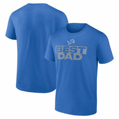 Detroit Lions Greatest Dad T-Shirt Blue