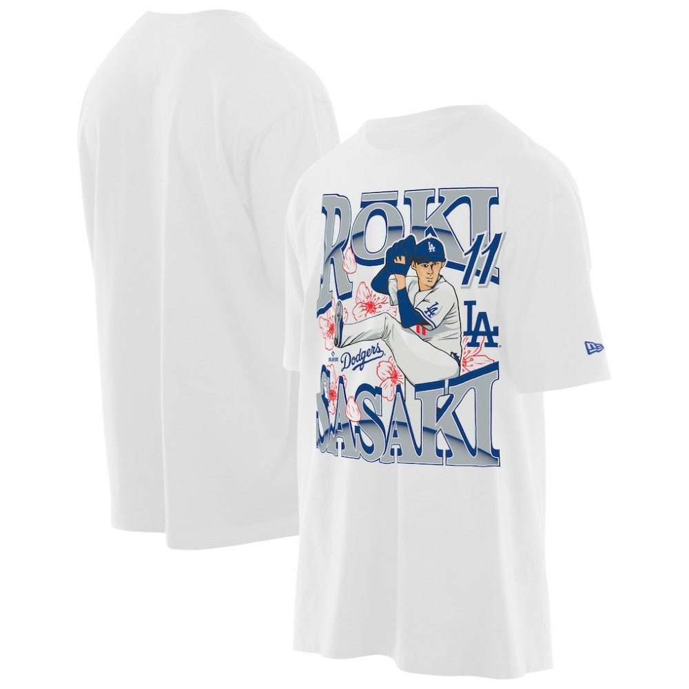 Roki Sasaki Los Angeles Dodgers New Era Player T-Shirt - White T-shirts
