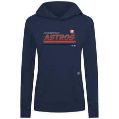 Houston Astros Levelwear Women's Relay Breaker Pullover Hoodie - Navy Hoodies