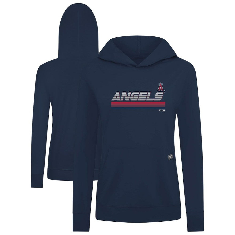 Los Angeles Angels Levelwear Women's Relay Breaker Pullover Hoodie - Navy Hoodies