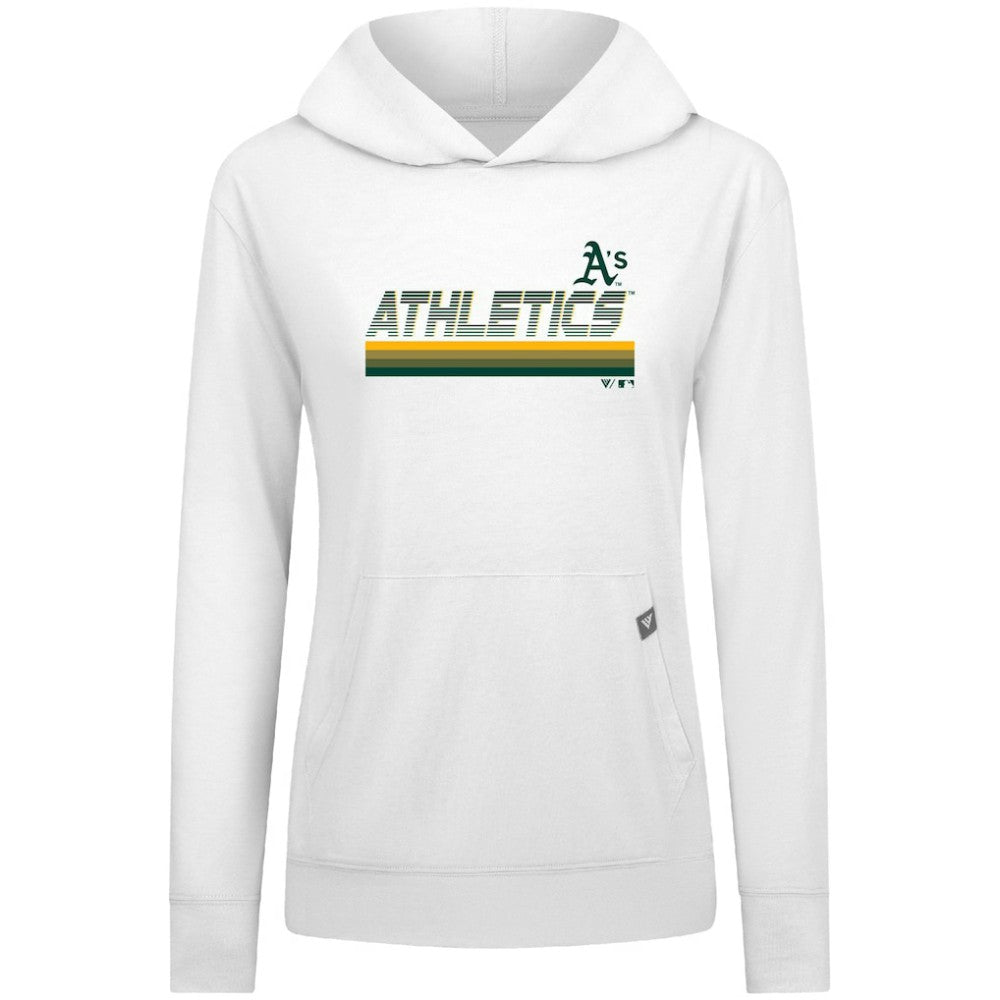 Athletics Levelwear Women's Relay Breaker Pullover Hoodie - White Hoodies
