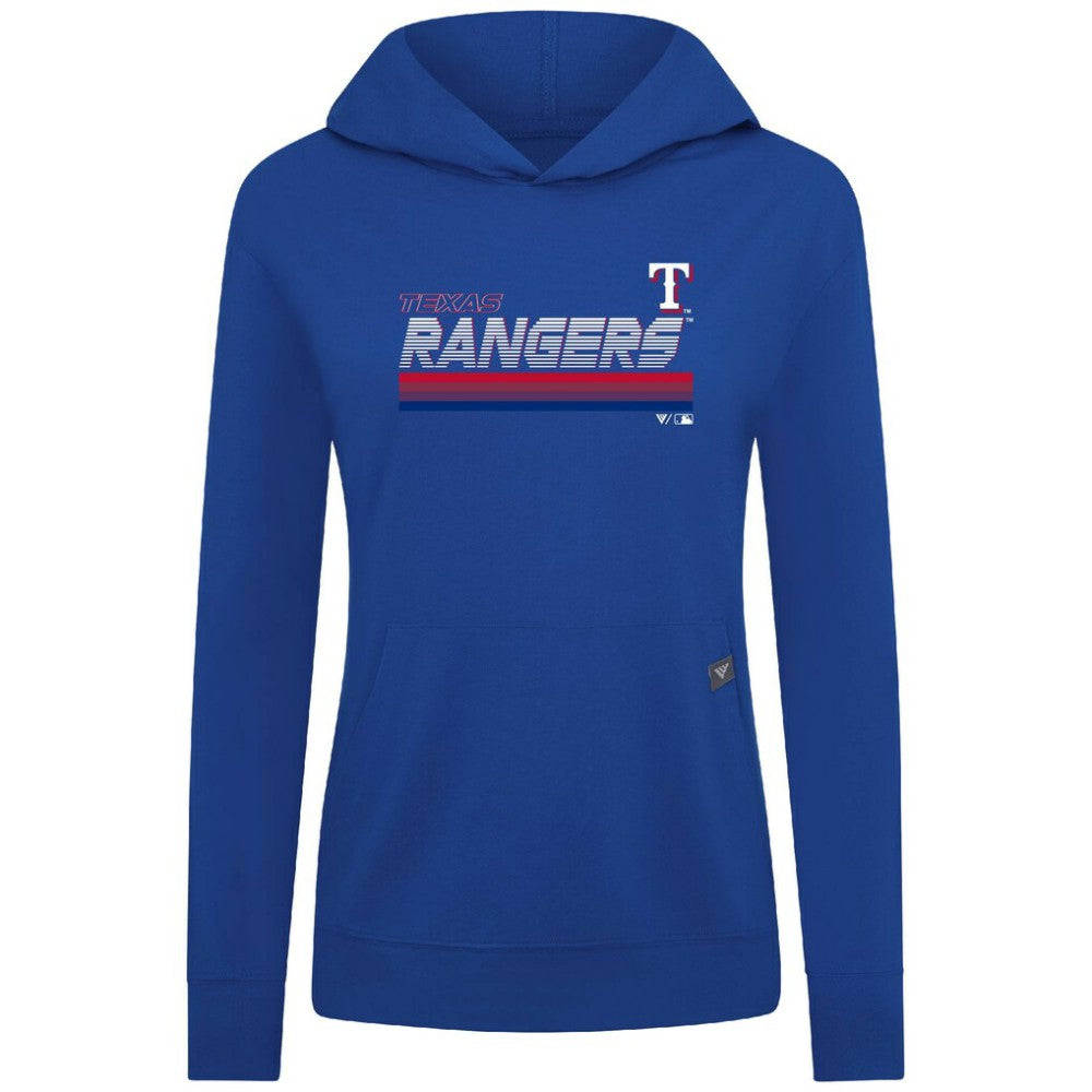 Texas Rangers Levelwear Women's Relay Breaker Pullover Hoodie - Royal Hoodies