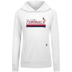 St. Louis Cardinals Levelwear Women's Relay Breaker Pullover Hoodie - White Hoodies