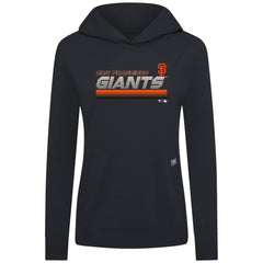 San Francisco Giants Levelwear Women's Relay Breaker Pullover Hoodie - Black Hoodies