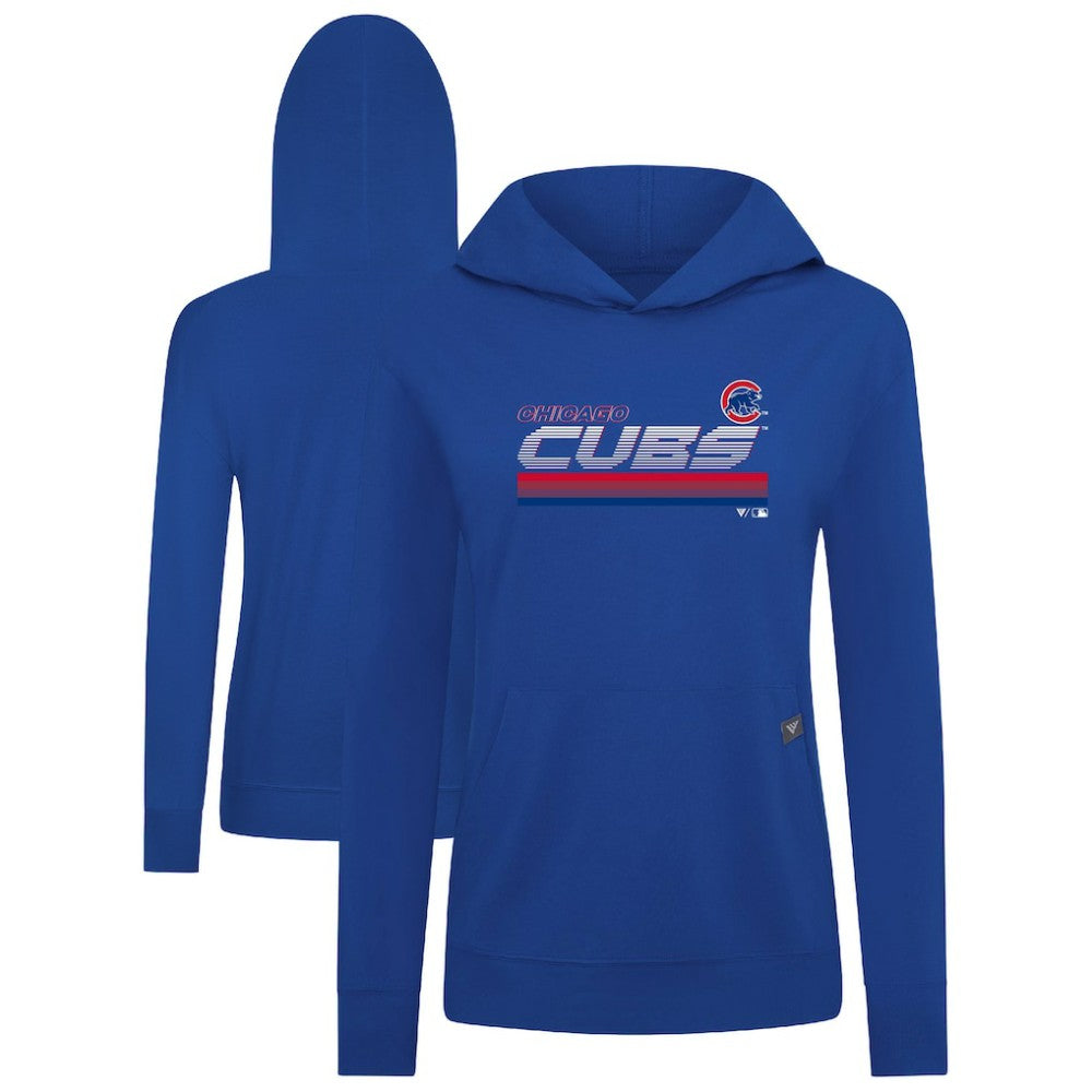 Chicago Cubs Levelwear Women's Relay Breaker Pullover Hoodie - Royal Hoodies