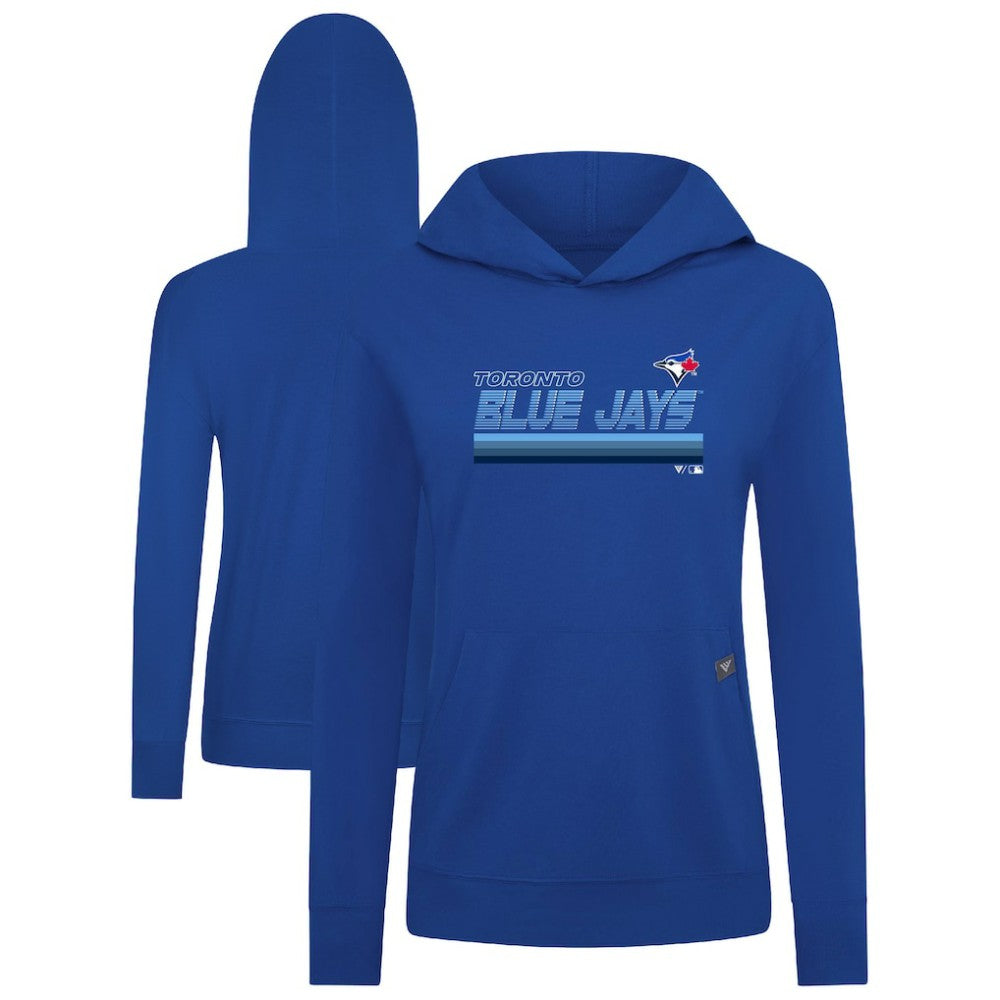 Toronto Blue Jays Levelwear Women's Relay Breaker Pullover Hoodie - Royal Hoodies