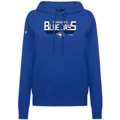 Toronto Blue Jays Levelwear Women's Adorn Retro 3D Pullover Hoodie - Royal Hoodies