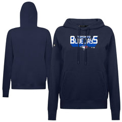 Toronto Blue Jays Levelwear Women's Adorn Retro 3D Pullover Hoodie - Navy Hoodies