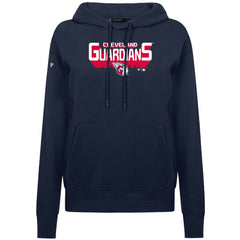 Cleveland Guardians Levelwear Women's Adorn Retro 3D Pullover Hoodie - Navy Hoodies
