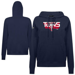 Minnesota Twins Levelwear Women's Adorn Retro 3D Pullover Hoodie - Navy Hoodies