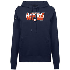 Houston Astros Levelwear Women's Adorn Retro 3D Pullover Hoodie - Navy Hoodies