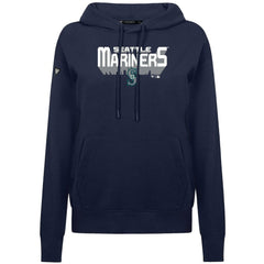 Seattle Mariners Levelwear Women's Adorn Retro 3D Pullover Hoodie - Navy Hoodies