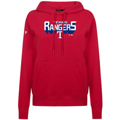 Texas Rangers Levelwear Women's Adorn Retro 3D Pullover Hoodie - Red Hoodies