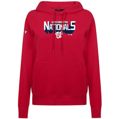 Washington Nationals Levelwear Women's Adorn Retro 3D Pullover Hoodie - Red Hoodies
