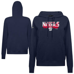 Washington Nationals Levelwear Women's Adorn Retro 3D Pullover Hoodie - Navy Hoodies