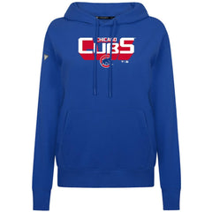 Chicago Cubs Levelwear Women's Adorn Retro 3D Pullover Hoodie - Royal Hoodies