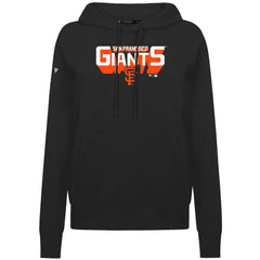 San Francisco Giants Levelwear Women's Adorn Retro 3D Pullover Hoodie - Black Hoodies