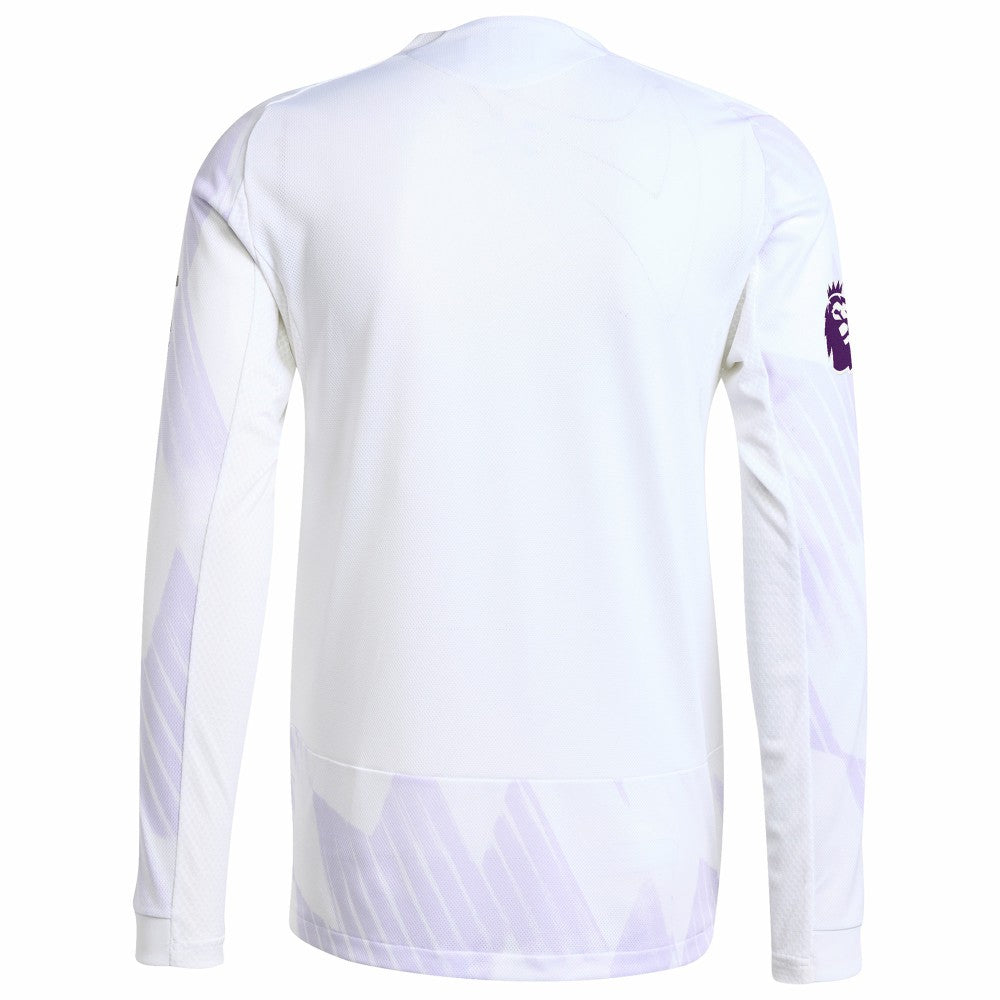 Manchester United 2025/26 Away Long Sleeve Jersey White