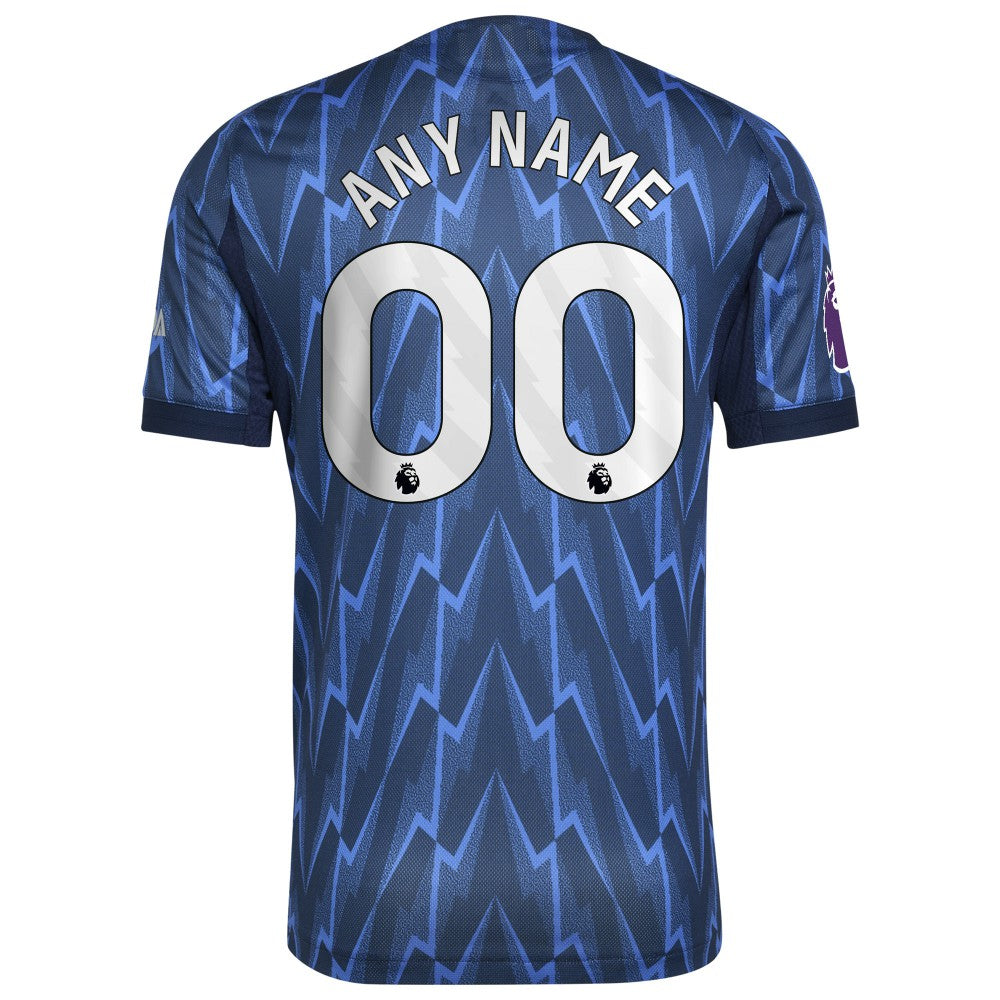 Arsenal 2025/26 Away Custom Jersey Blue