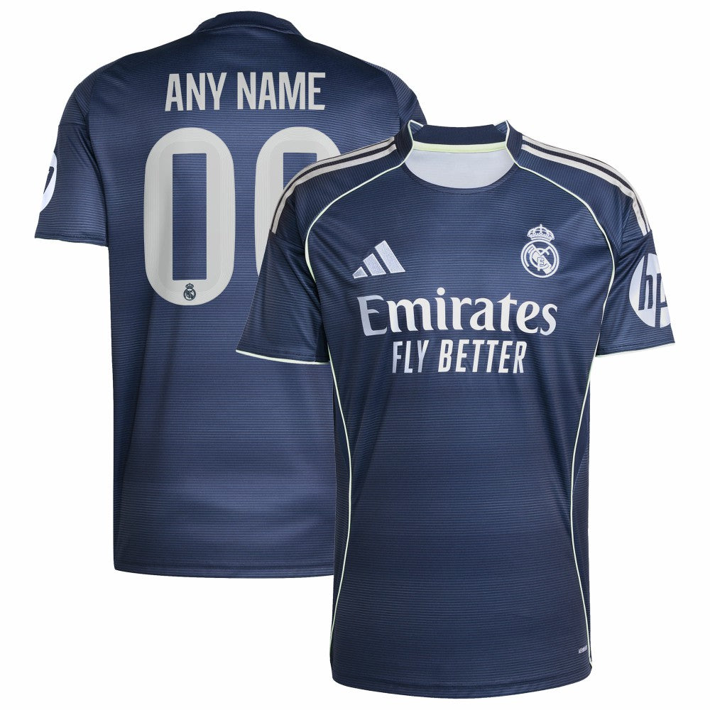 Real Madrid 2025/26 Away Replica Custom Jersey Blue