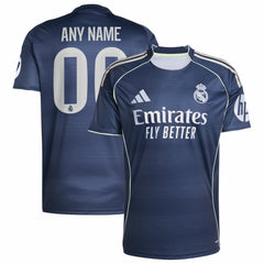 Real Madrid 2025/26 Away Replica Custom Jersey Blue