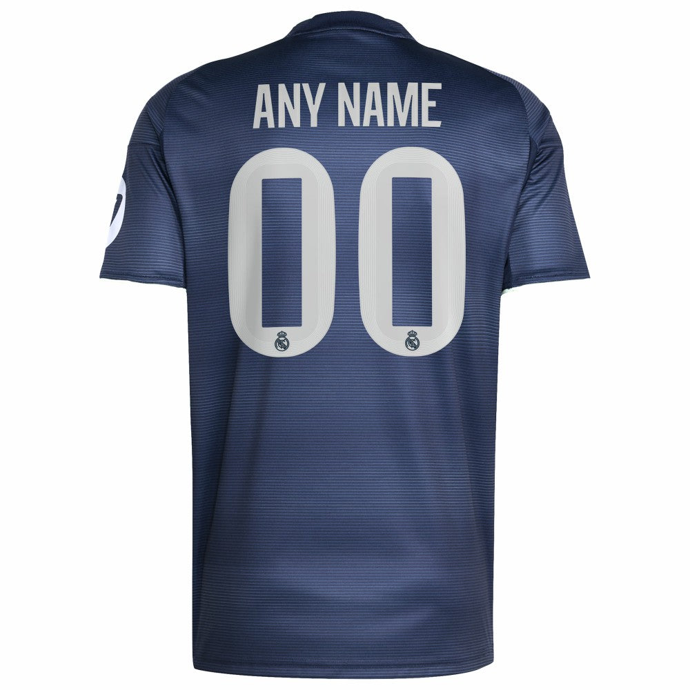 Real Madrid 2025/26 Away Replica Custom Jersey Blue