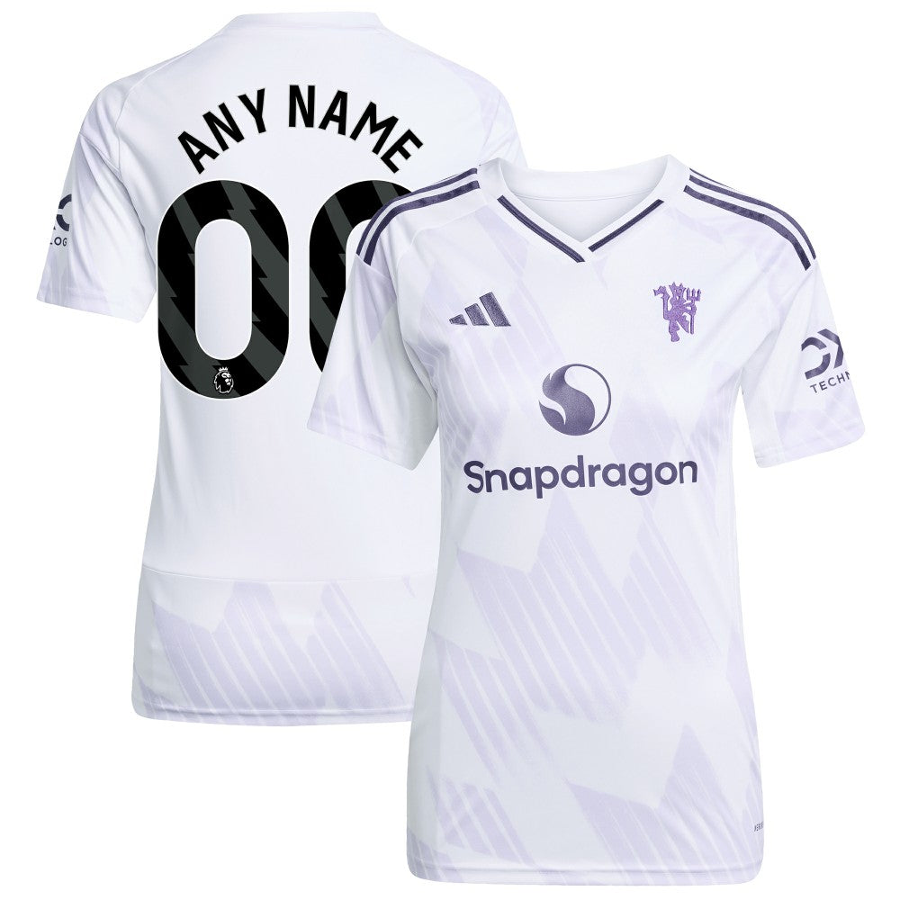 Manchester United Women's 2025/26 Away Replica Custom Jersey White