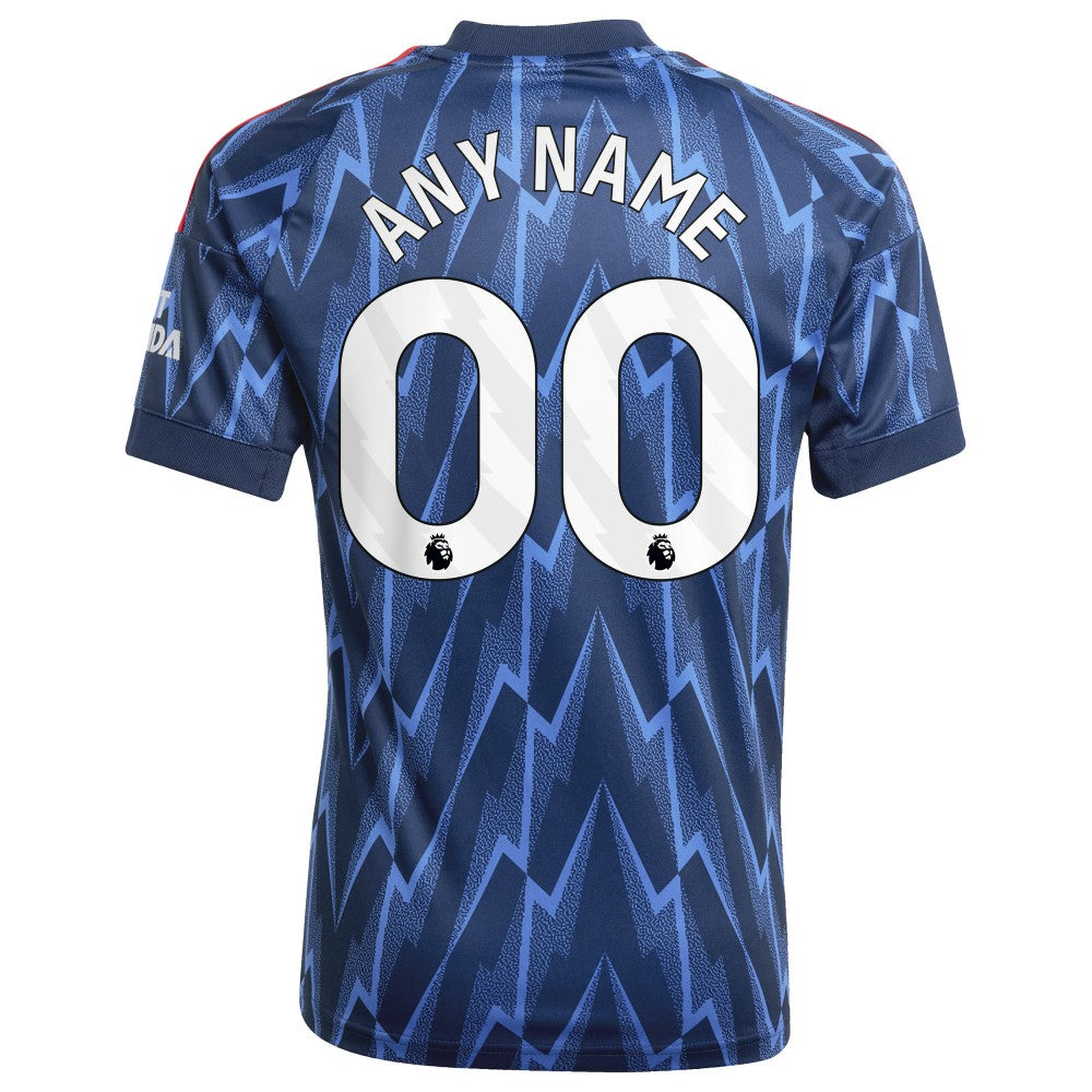 Arsenal Youth 2025/26 Away Replica Custom Jersey Blue