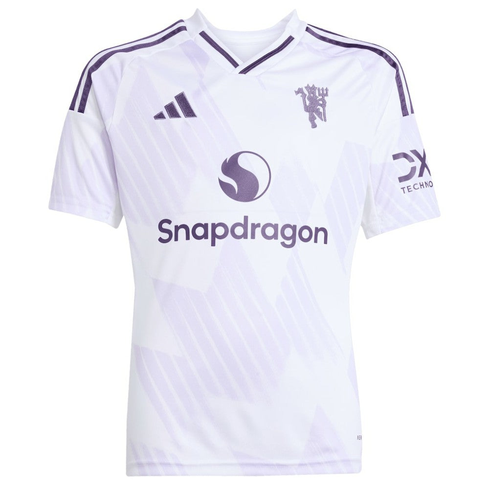 Manchester United Youth 2025/26 Away Replica Custom Jersey White
