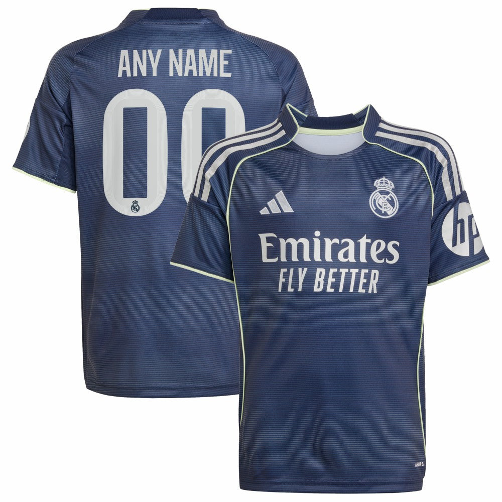 Real Madrid Youth 2025/26 Away Replica Custom Jersey Blue