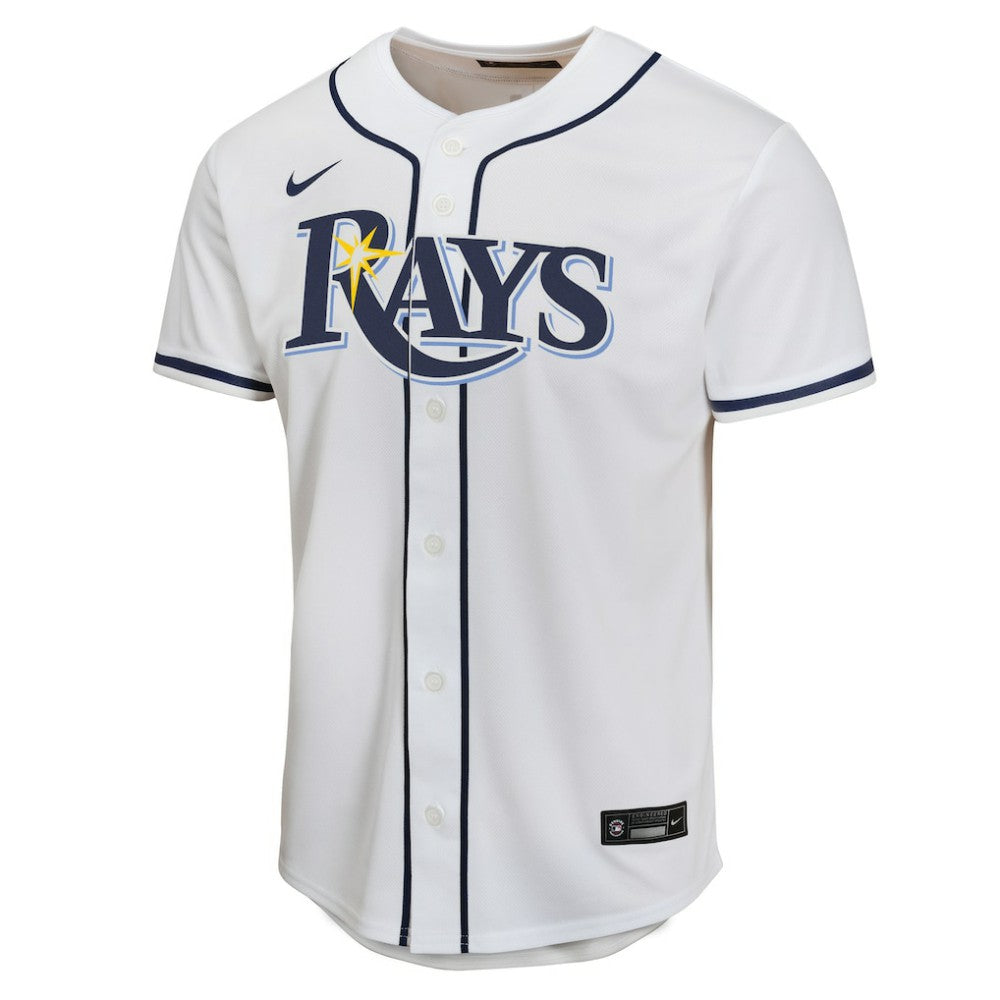 Junior Caminero Tampa Bay Rays Nike Youth Home Player Game Jersey - White Jerseys