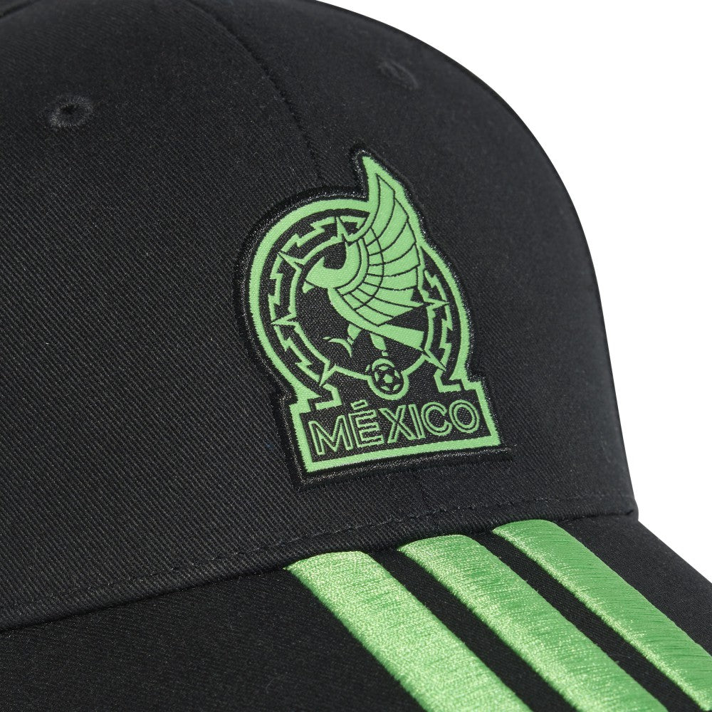 Mexico National Team Unisex FIFA x World Cup 2026 3 Stripes Baseball Adjustable Hat Black