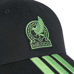 Mexico National Team Unisex FIFA x World Cup 2026 3 Stripes Baseball Adjustable Hat Black