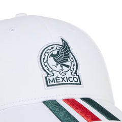 Mexico National Team Unisex FIFA x World Cup 2026 3 Stripes Baseball Adjustable Hat White