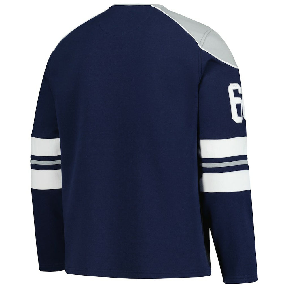 Dallas Cowboys G-III Sports by Carl Banks Adaptive Lord Stanley Crewneck Sweatshirt Navy