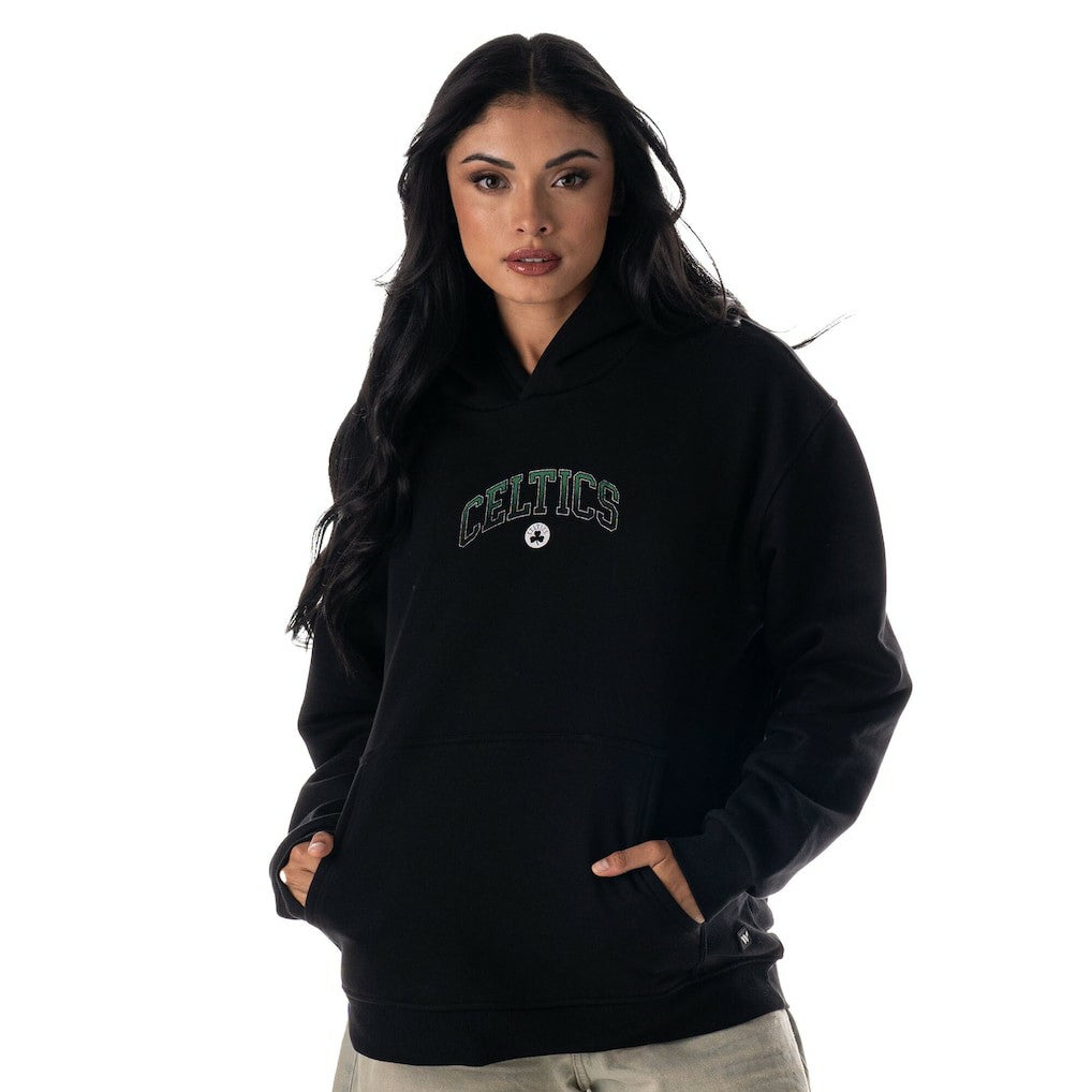 Boston Celtics The Wild Collective Unisex Splatter Premium Hoodie Black