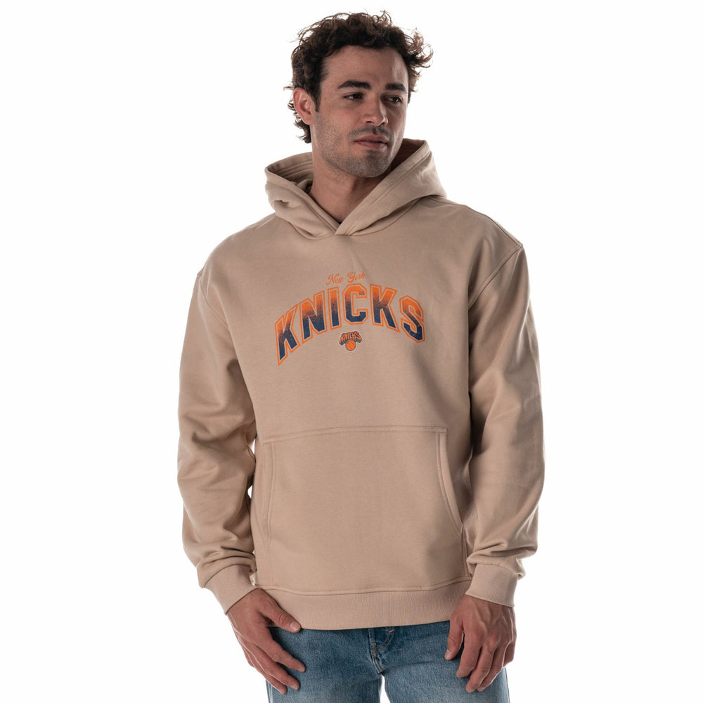 New York Knicks The Wild Collective Unisex Mantra Premium Hoodie Tan