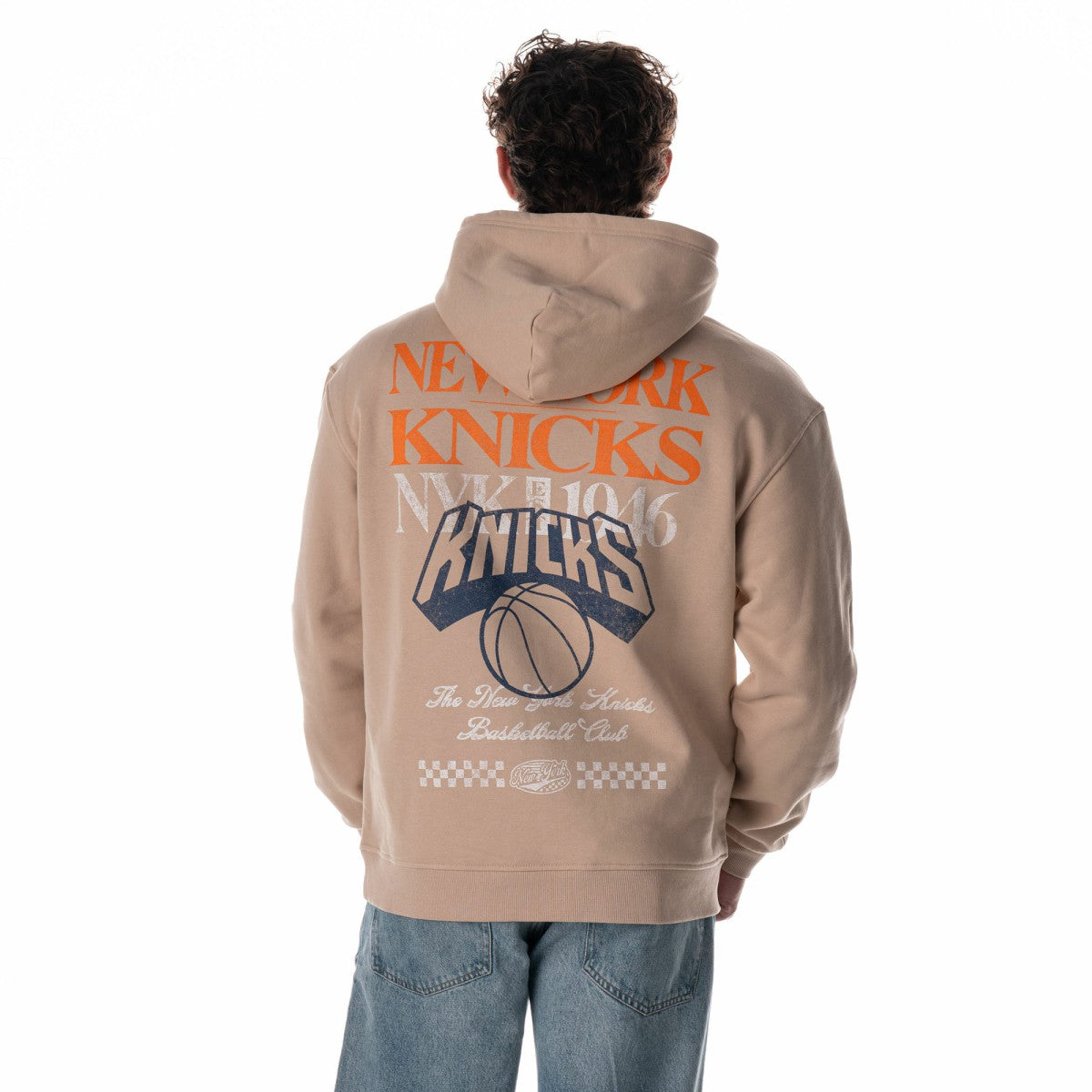 New York Knicks The Wild Collective Unisex Mantra Premium Hoodie Tan
