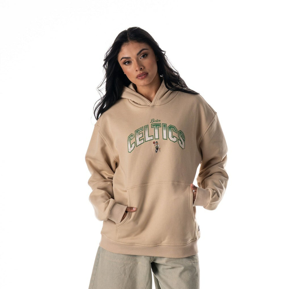 Boston Celtics The Wild Collective Unisex Mantra Premium Hoodie Tan