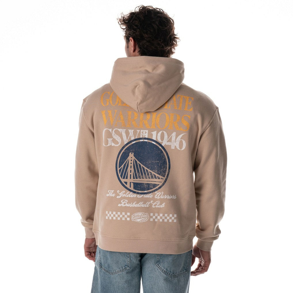 Golden State Warriors The Wild Collective Unisex Mantra Premium Hoodie Tan