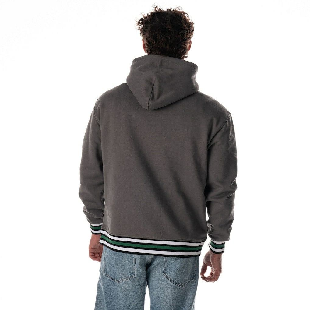 Boston Celtics The Wild Collective Unisex Custom Rib Tonal Premium Hoodie Charcoal
