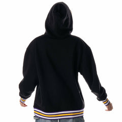 Los Angeles Lakers The Wild Collective Unisex Custom Rib Tonal Premium Hoodie Black
