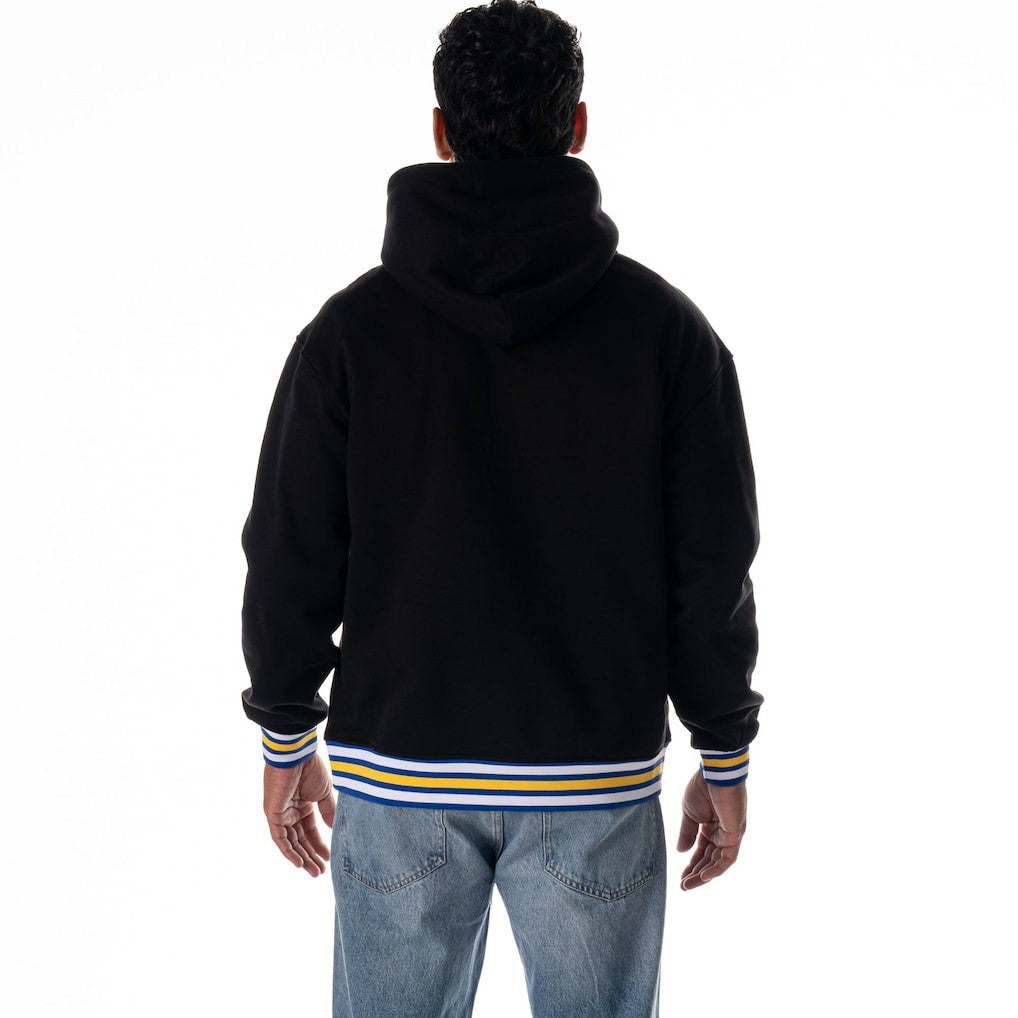 Golden State Warriors The Wild Collective Unisex Custom Rib Tonal Premium Hoodie Black