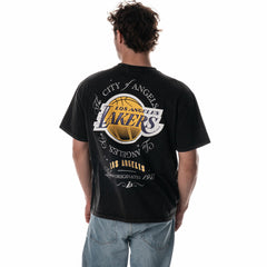 Los Angeles Lakers The Wild Collective Unisex Oversized Streetwear T-Shirt Black