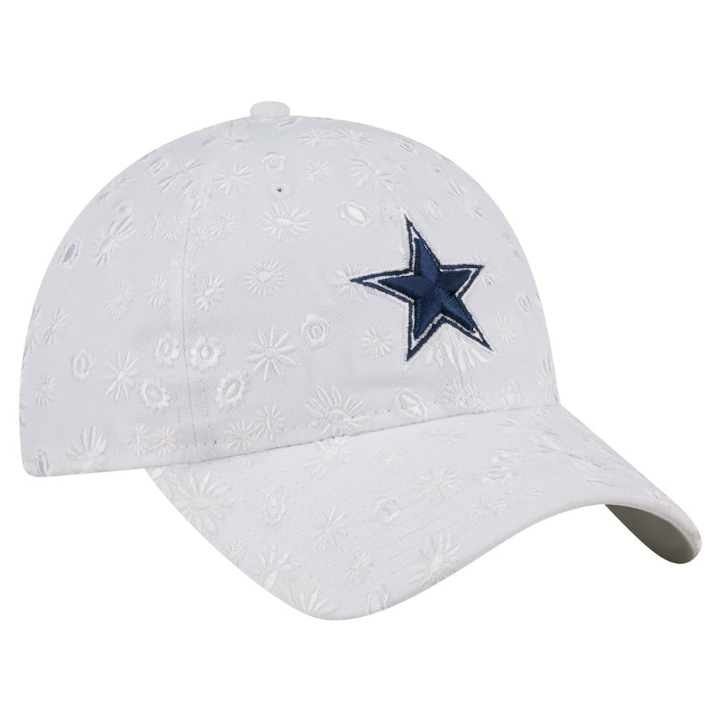 Dallas Cowboys New Era Women's Floral 9TWENTY Adjustable Hat White