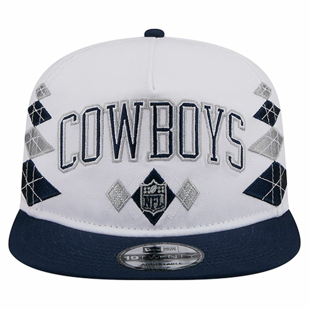Dallas Cowboys New Era Argyle 19TWENTY Adjustable Hat White